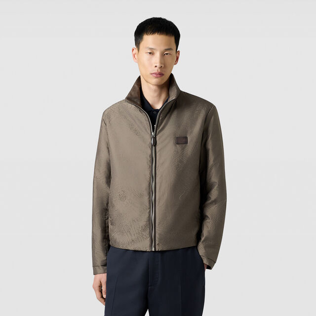 Nylon Scritto Blouson, SEPIA    , hi-res 2