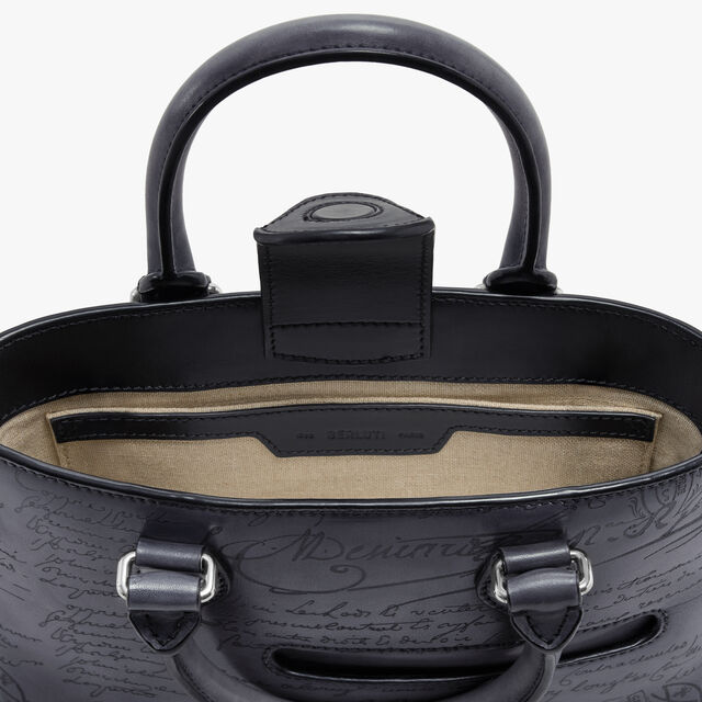 Toujours Gulliver Scritto Leather Messenger, LIGHT ALUMINIO, hi-res 10
