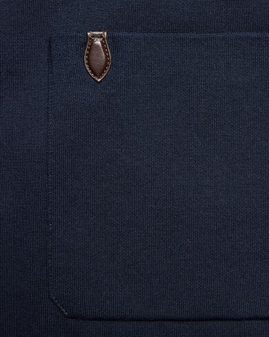 Double Face Knitted Pants, Cold Night Blue, hi-res