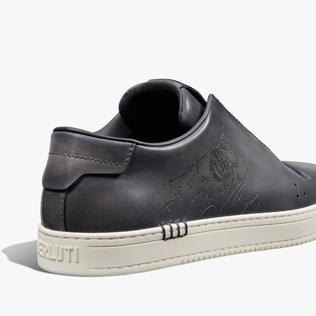 Playtime Scritto Venezia Calf Leather Sneaker Slip On, LIGHT ALUMINIO, hi-res 5