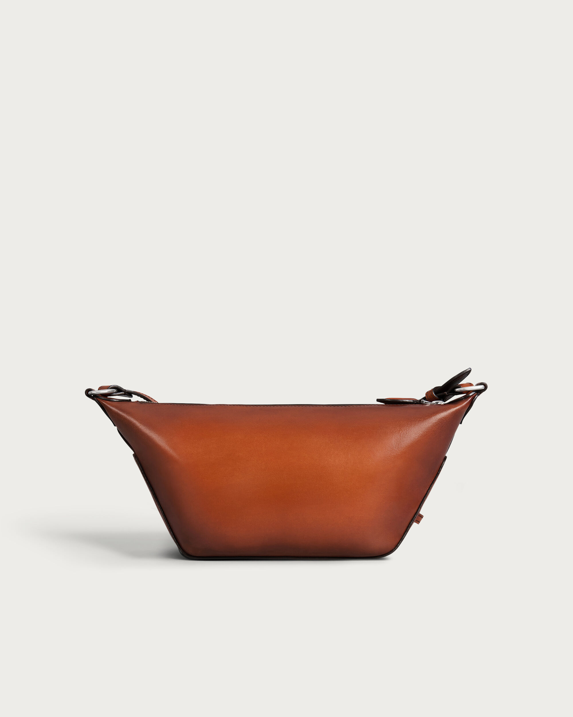 Toujours Soft Zipped Hobo XS Messenger, Arancio Vermiglio, hi-res