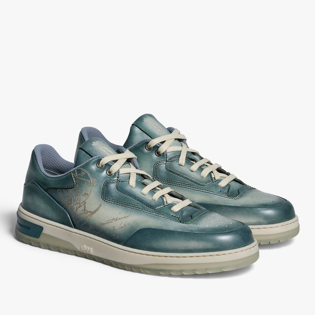 Playoff Scritto Venezia Calf Leather Sneaker, NEBULOSA, hi-res 4