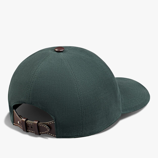 Cotton & Cashmere Baseball Cap, FIR GREEN, hi-res 2
