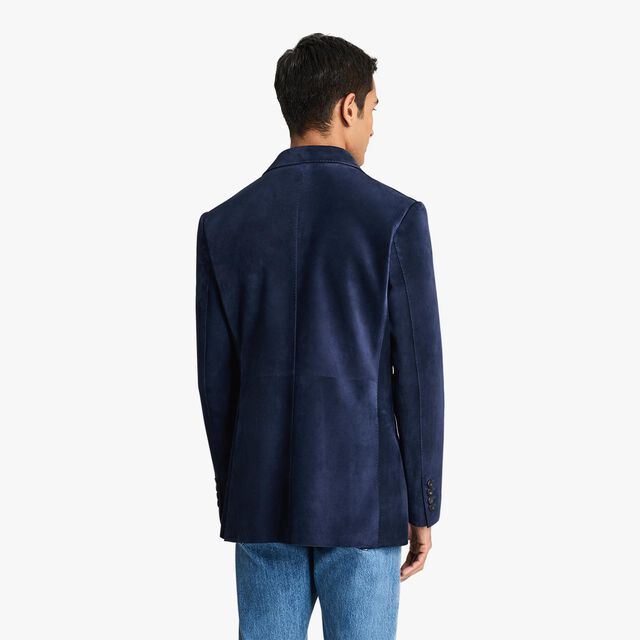 磨面皮革夹克, COLD NIGHT BLUE, hi-res 3
