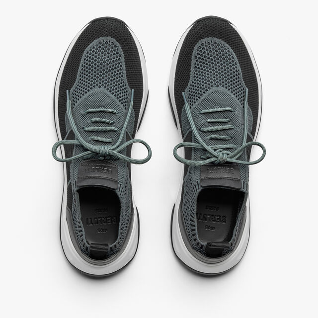 Shadow Knit And Lagoon Calf Sneaker, TEMPEST / BLACK, hi-res 3