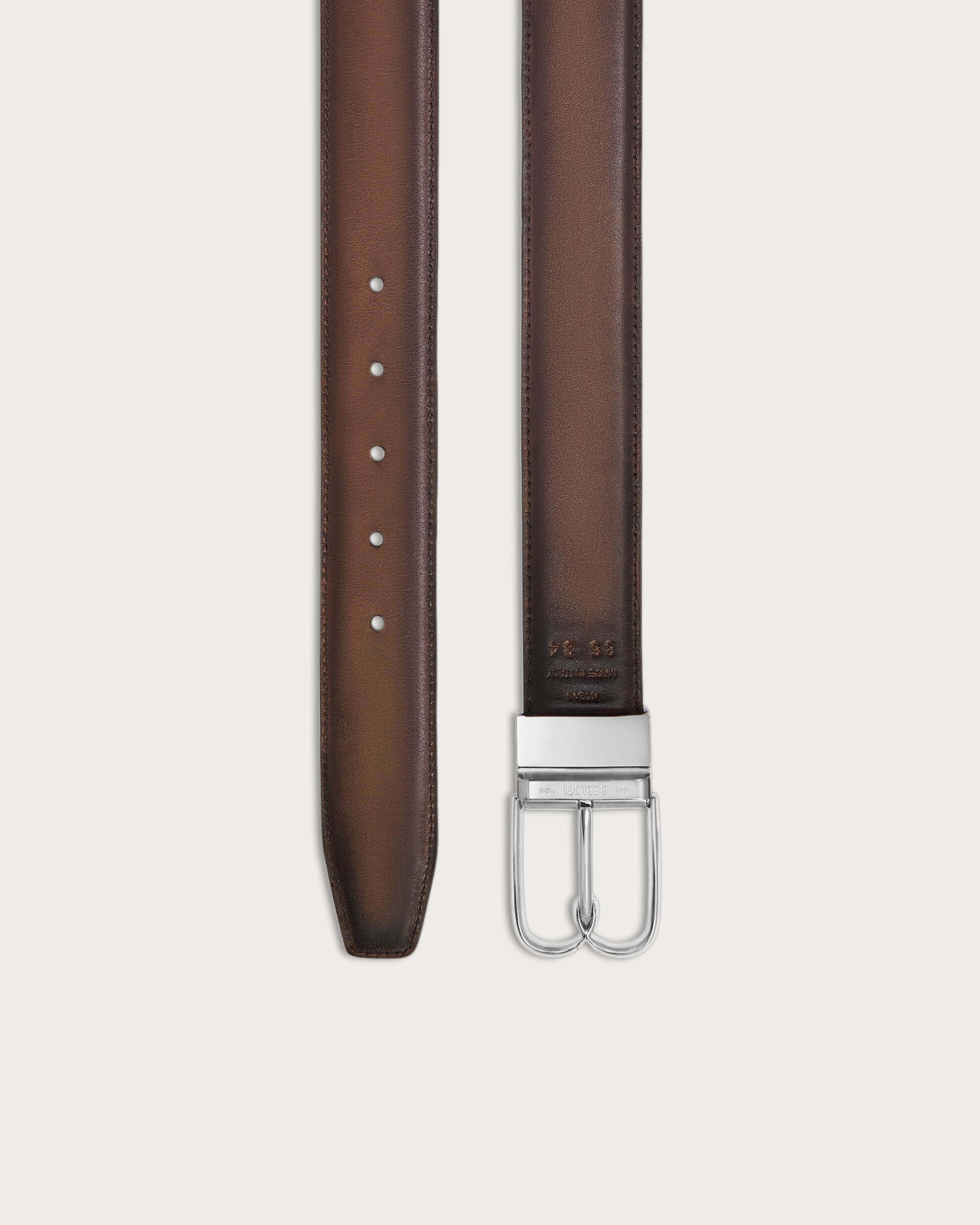 B Volute Reversible Belt, Marrone Intenso & Appennini, hi-res