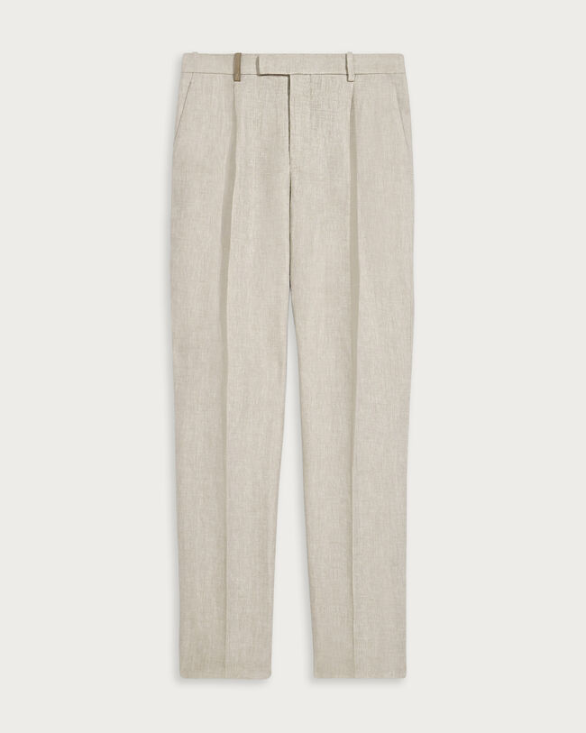 Marcello Trousers with Leather Detail, Shades Of Beige, hi-res