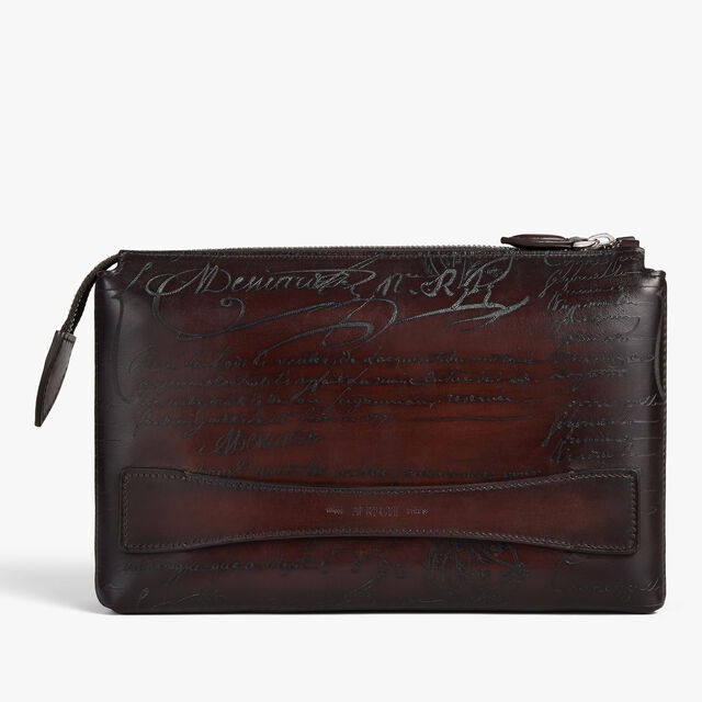 Tersio Scritto Leather Pouch, MADURO, hi-res 1