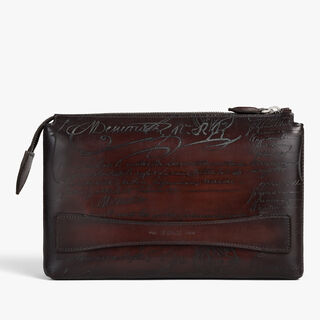 Tersio Scritto Leather Pouch, MADURO, hi-res