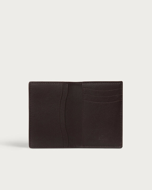 Jagua Tangram Card Holder, Soft Brown & Midnight Blue, hi-res