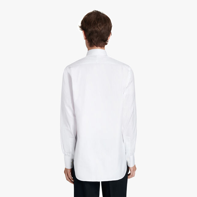 Cotton Scritto Alessandro Buttondown Shirt, BLANC OPTIQUE, hi-res 4
