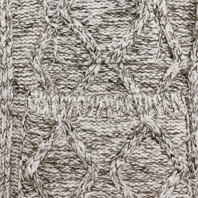 Marl Cables Cardigan, ECRU / NOIR, hi-res 3