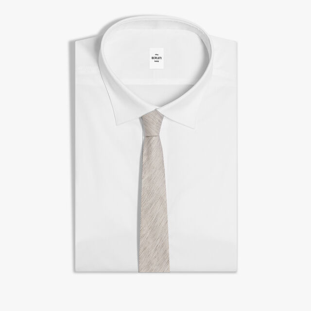 Pinstripes B Thabor Tie, NATURAL BEIGE, hi-res 2