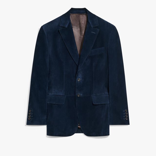 磨面皮革夹克, COLD NIGHT BLUE, hi-res 1