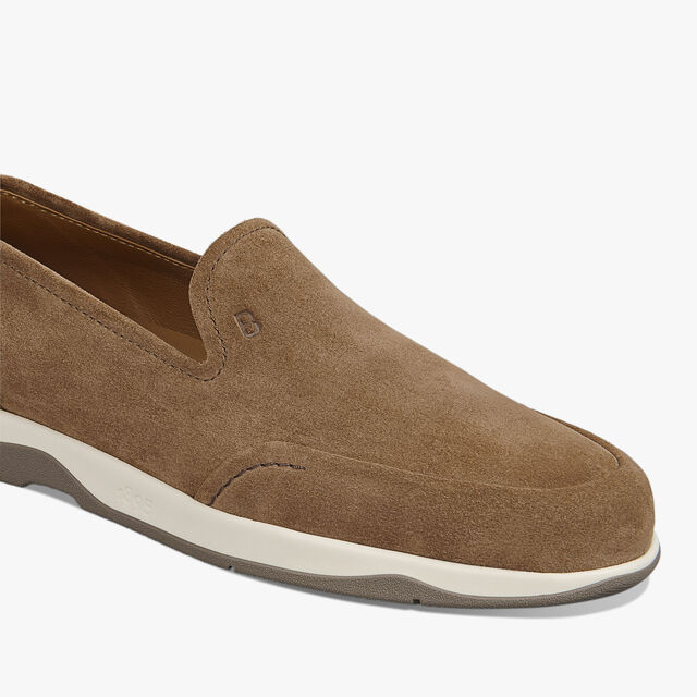 Echappée Suede Calf Loafer, DARK BEIGE, hi-res 5
