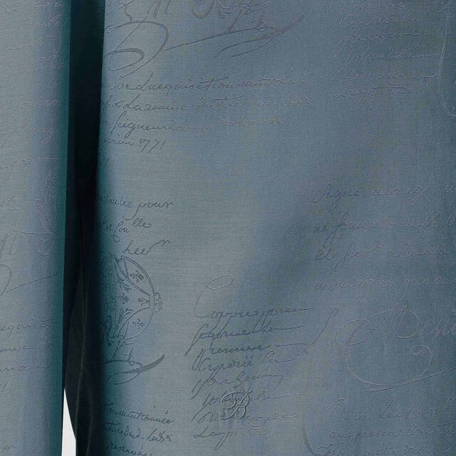 Cotton Silk Scritto Andy Shirt, TITANIUM BLUE, hi-res 5