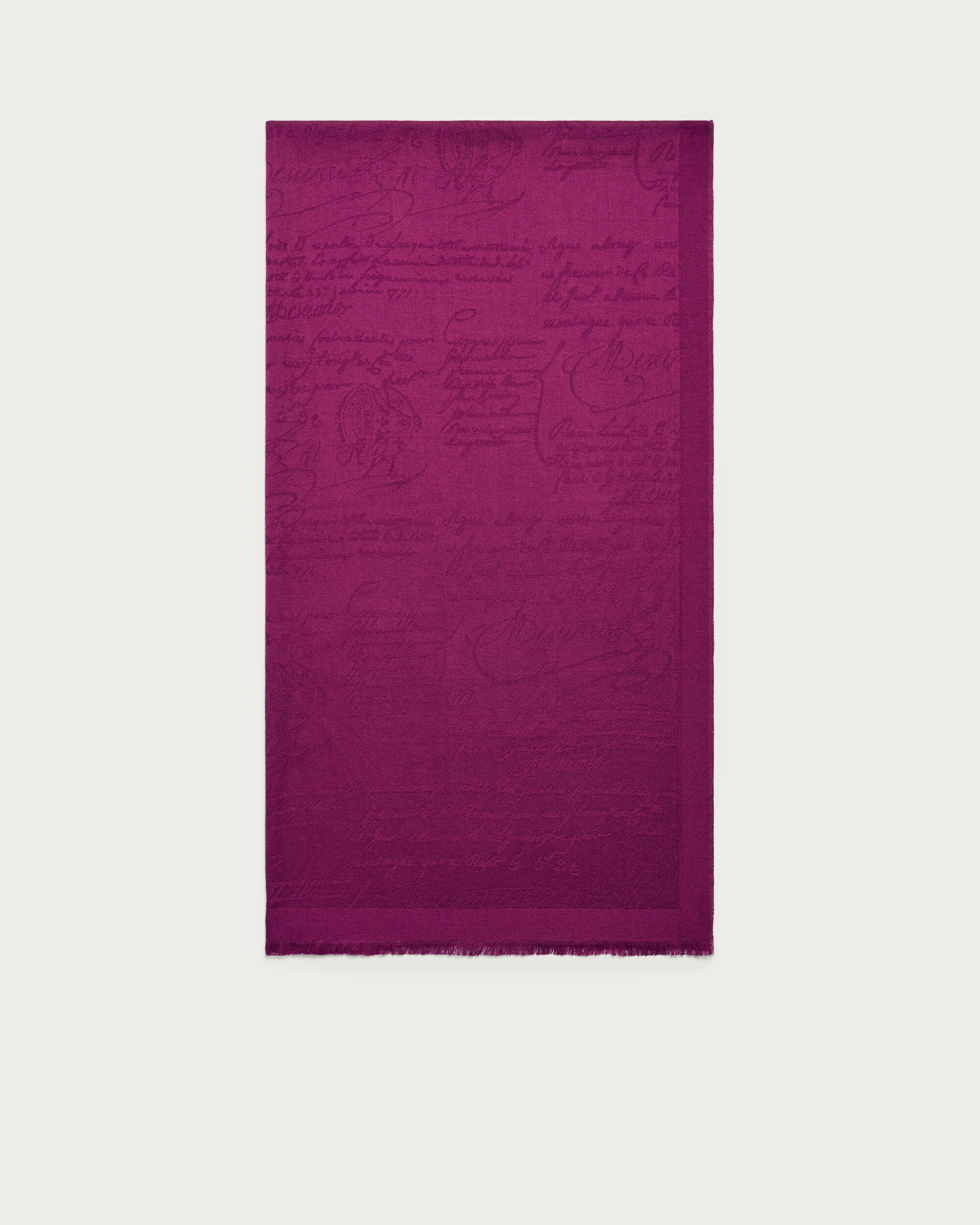Scritto Pattern Scarf, Purple Fushia, hi-res