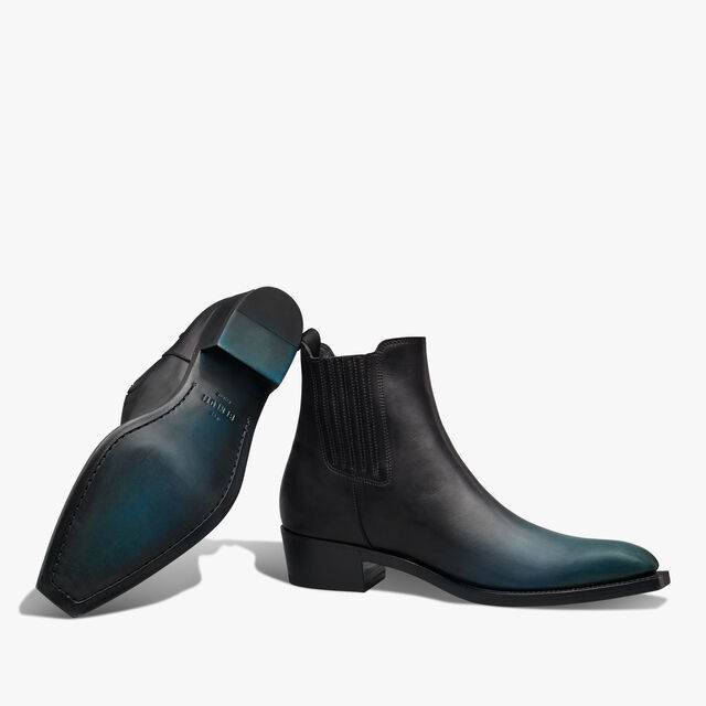 Butteri Leather Boot, NERO PETROL, hi-res 5