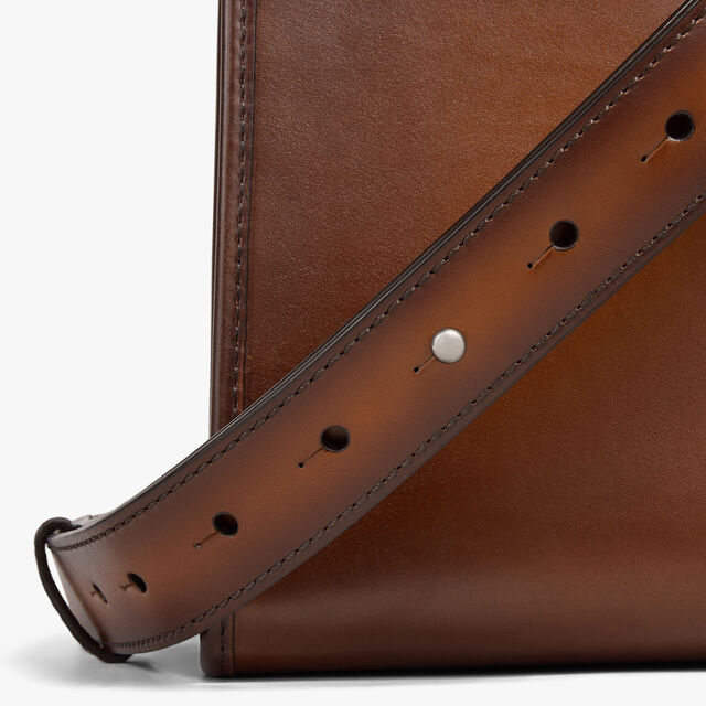 E'Mio Scritto Leather Briefcase, CACAO INTENSO, hi-res 7