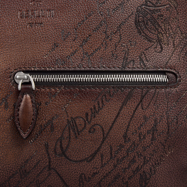 Journalier Scritto Leather Messenger, SOFT BROWN, hi-res 6