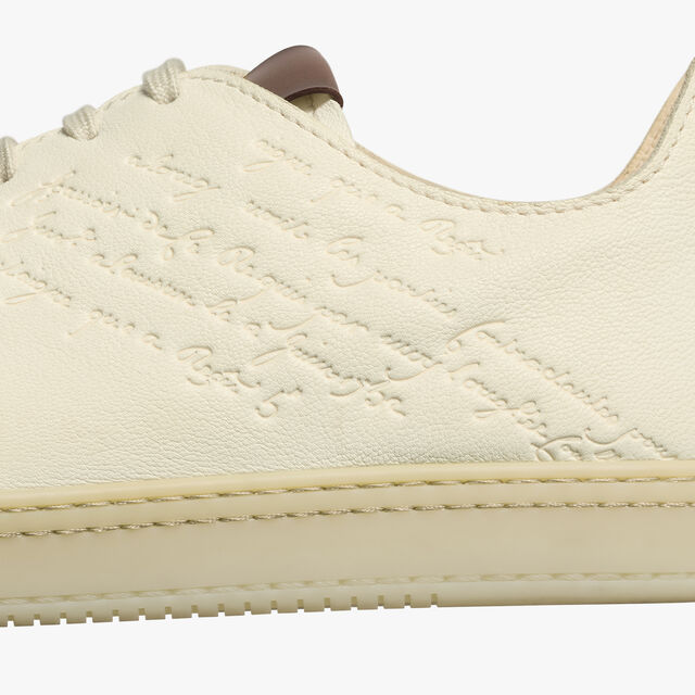 Eden Scritto Leather Sneaker, WHITE, hi-res 9