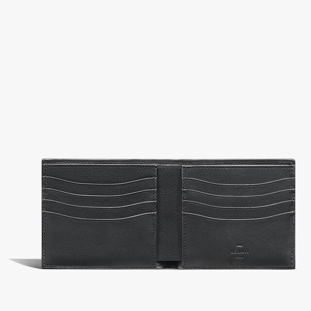 Makore Scritto Leather Compact Wallet, INDIGO DENIM, hi-res 3
