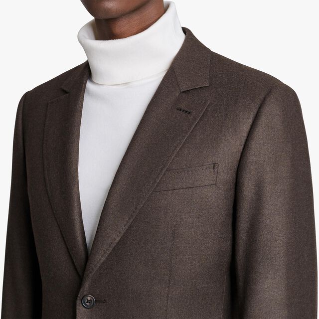 Formal Wool Jacket, DARK TAUPE, hi-res 6
