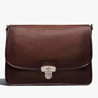 Postino PM Leather Briefcase, SOFT BROWN, hi-res