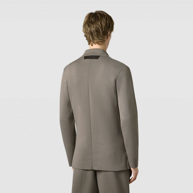 Double Face Scritto Knitted Jacket