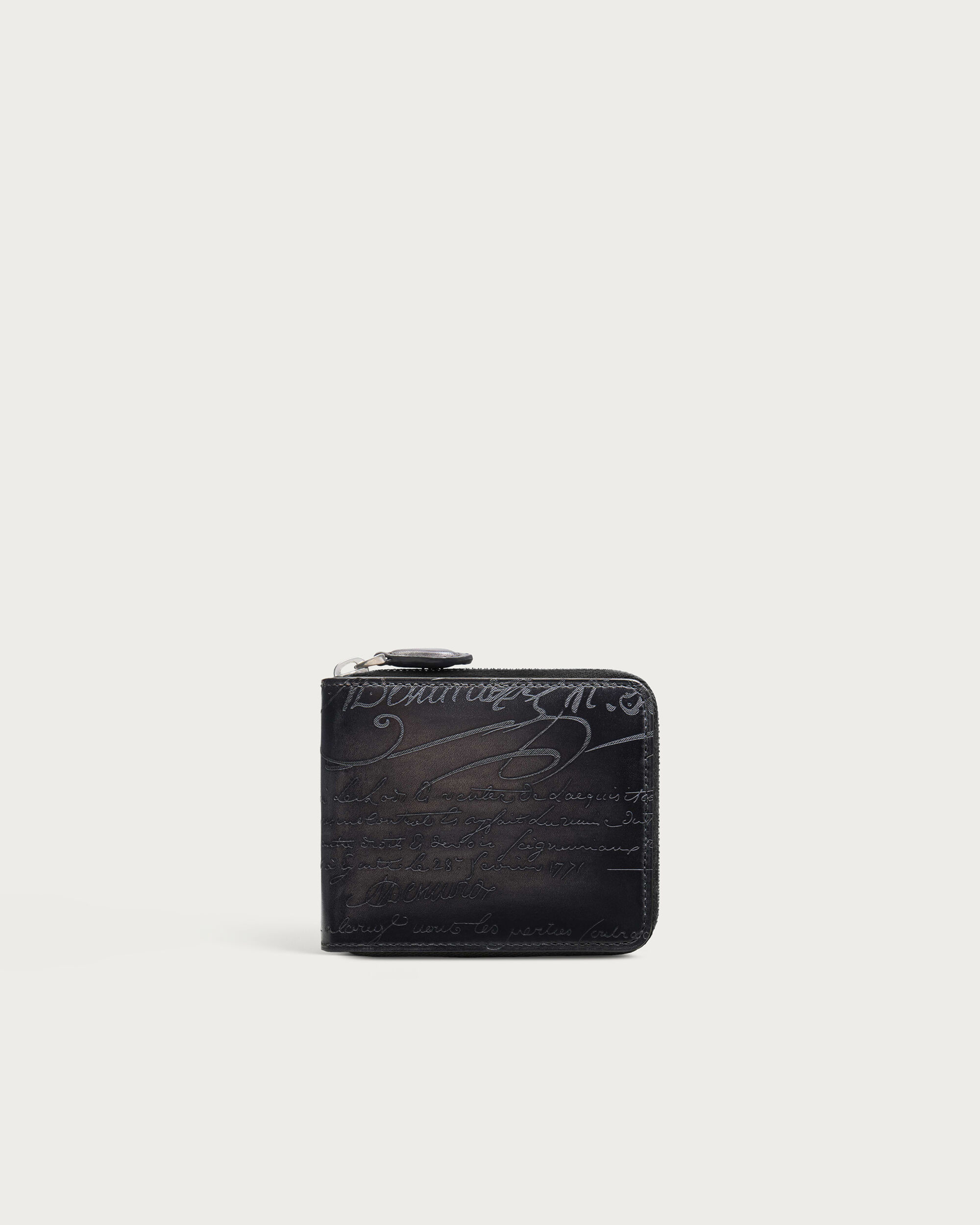 Itauba Square Compact Zipped Wallet, Nero Grigio, hi-res