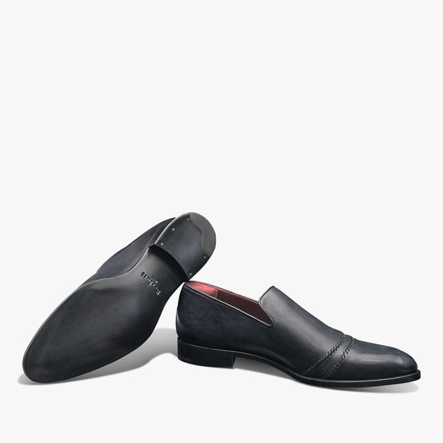 Rapiécé-Reprisé Scritto Leather Slipper, LUNA PIENA, hi-res 12