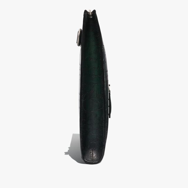 Nino Tgm Scritto Leather Clutch, OPUNTIA, hi-res 4