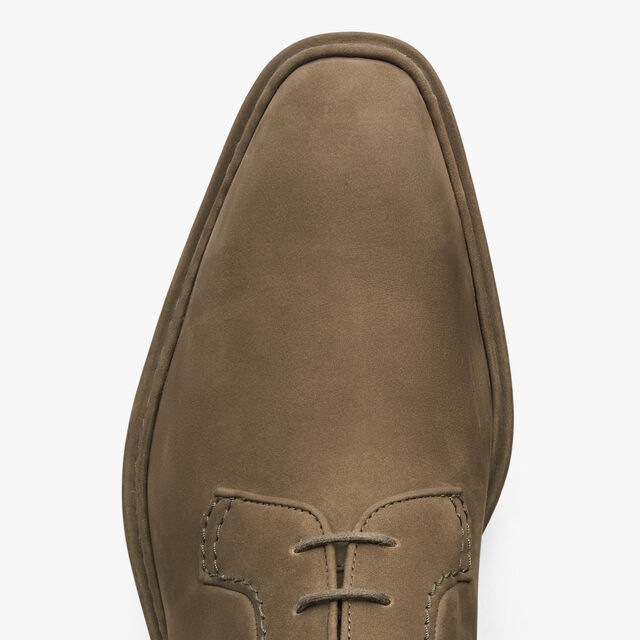 Alto Nubuck Calf Leather Derby , KAKI, hi-res 7