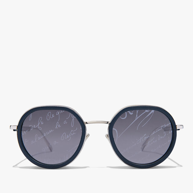 Centaury Metal And Leather Sunglasses, ROTHKO + SCRITTO LIGHT GREY, hi-res 1