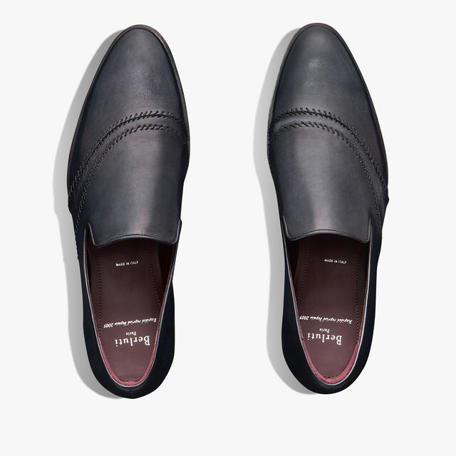 Rapiécé-Reprisé Scritto Leather Slipper, LUNA PIENA, hi-res 10