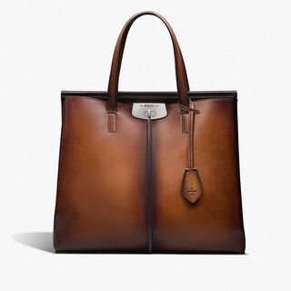 Luti 38 Leather Tote Bag, CACAO INTENSO, hi-res
