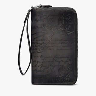 Tali Scritto Leather Long Zipped Wallet Tali Scritto Leather Long Zipped Wallet