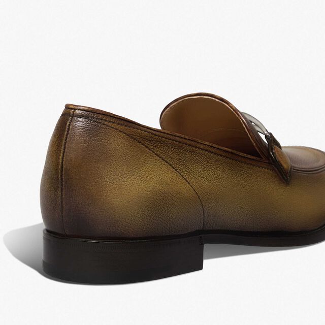 B Volute Calf Leather Loafer, KAKI, hi-res 5
