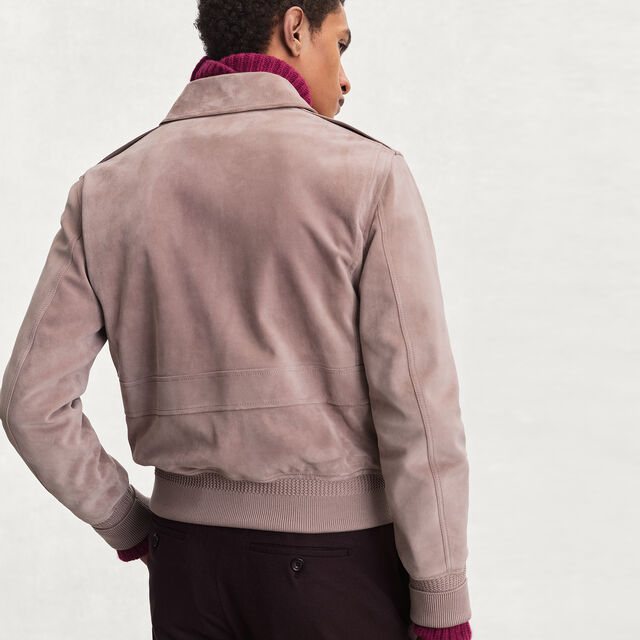 Suede Flight Jacket, ANTIQUE ROSE, hi-res 3
