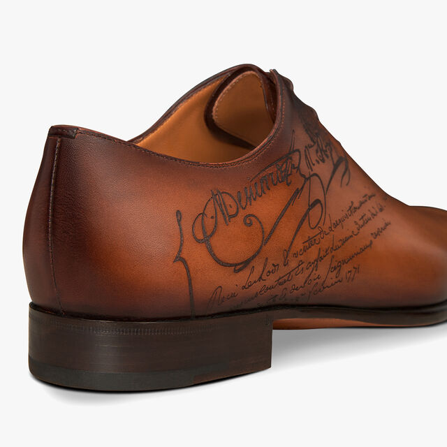 Alessandro Galet Scritto Leather Oxford, TOBACCO BIS, hi-res 5