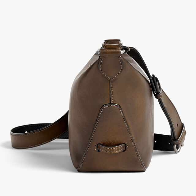 Toujours Soft Zipped Hobo XS In Leather, DARK KAKI, hi-res 4