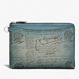 Nino GM Gradiant Scritto Leather Clutch