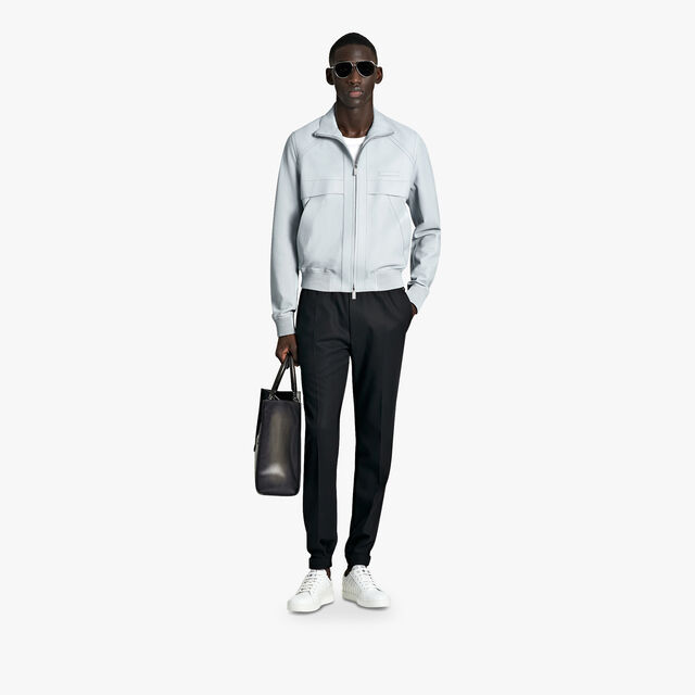 Light Leather Blouson, ICY GREY, hi-res 4