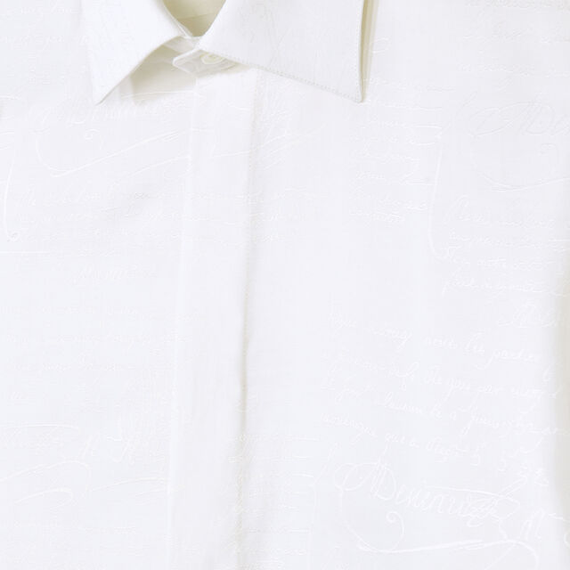 Cotton Silk Scritto Andy Shirt, BLANC OPTIQUE, hi-res 7