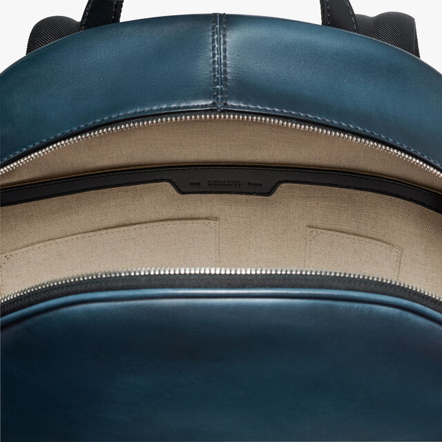 Time Off Scritto Leather Backpack, STEEL BLUE, hi-res 6