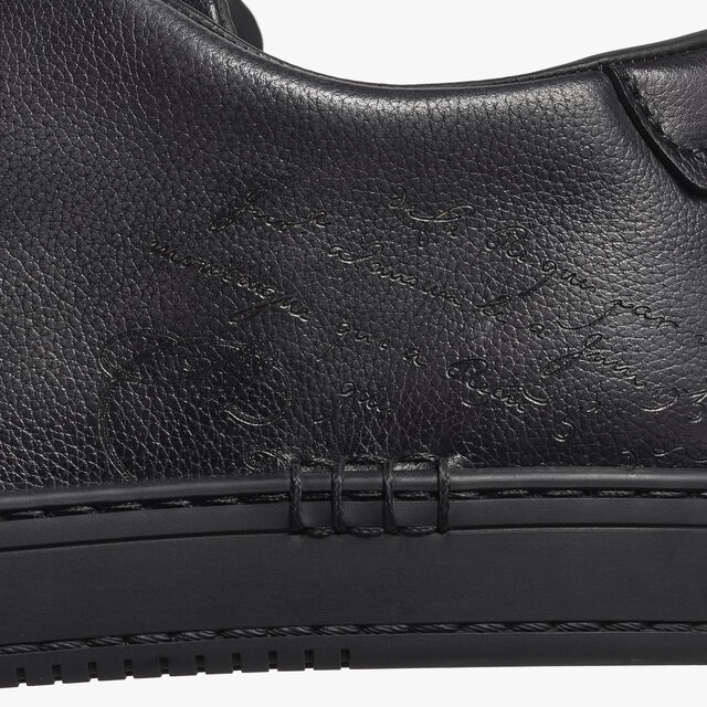 Playtime Scritto Venezia Softy Calf Leather Sneaker Slip-On, NERO GRIGIO, hi-res 7