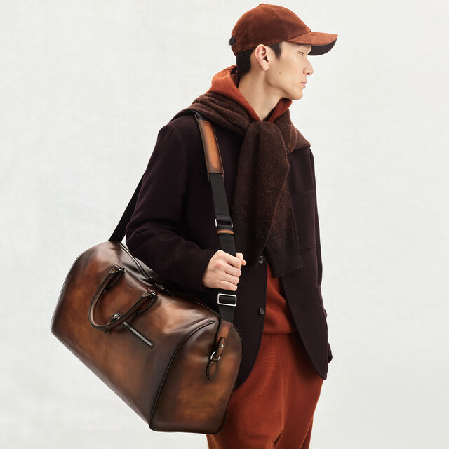 Jour Off GM Leather Travel Bag, CACAO INTENSO, hi-res 5