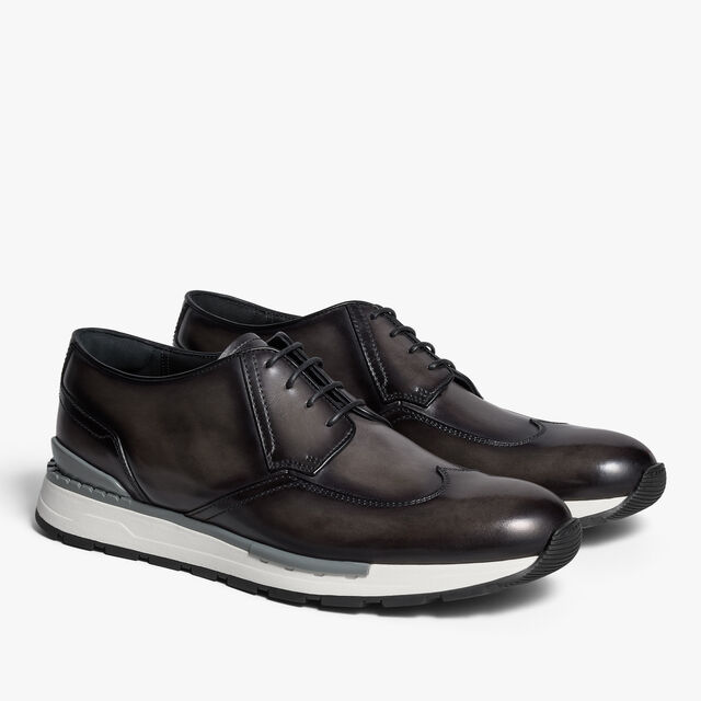 Fast Track Leather Sneaker, NERO GRIGIO, hi-res 4