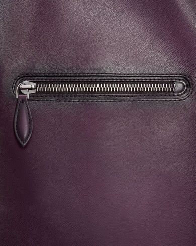 Leather Patina Un Jour Blouson, Grapes, hi-res