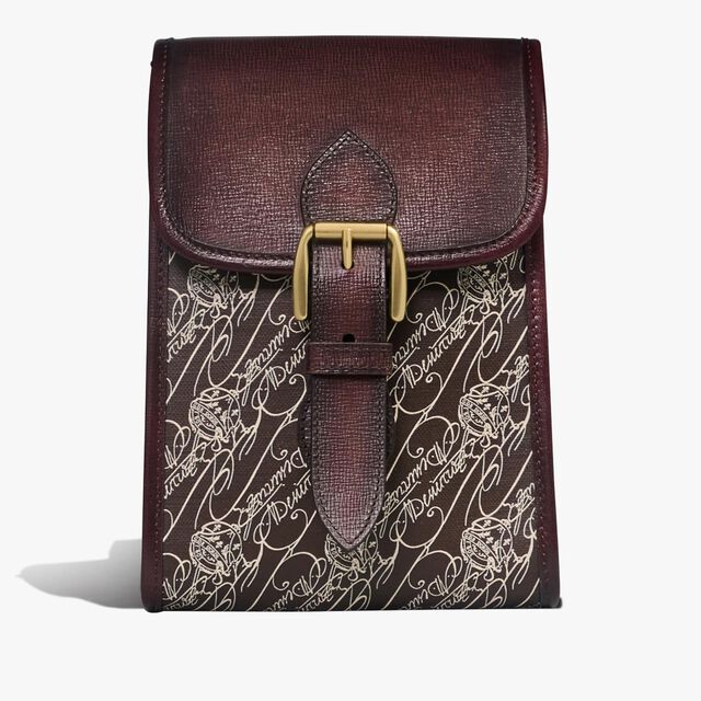 Sac Bandoulière Bourse En Toile Marbeuf, DARK BROWN + MADURO, hi-res 1